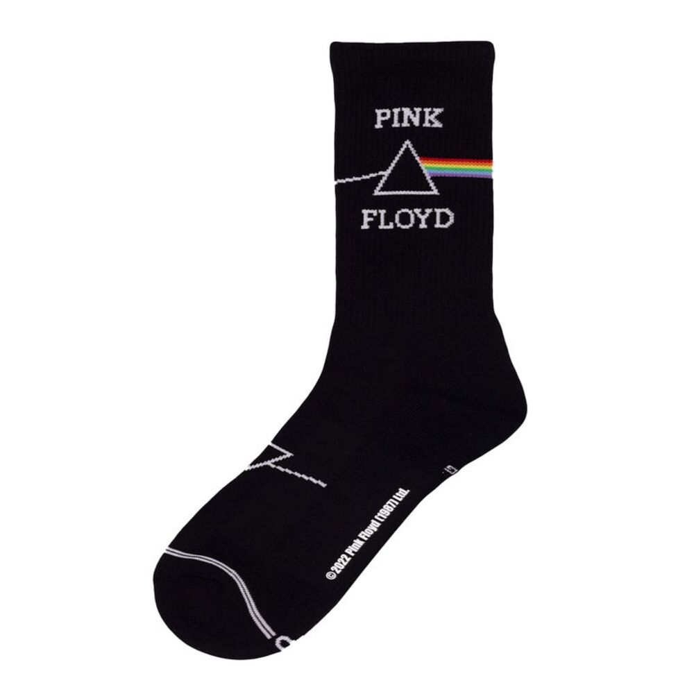 Pink Floyd Unisex Adult Dark Side Of The Moon Crew Socks / Black
